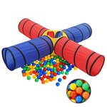 VIDAXL Tunnel de jeu pour enfants avec 250 balles Multicolore