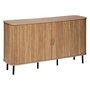 Voir la diapositive 1 : ATMOSPHERA Buffet 2 Portes & 6 Niches  Colva  140cm Beige