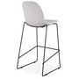 Voir la diapositive 4 : Paris Prix Tabouret de Bar Design Tissu  Molie  111cm Gris