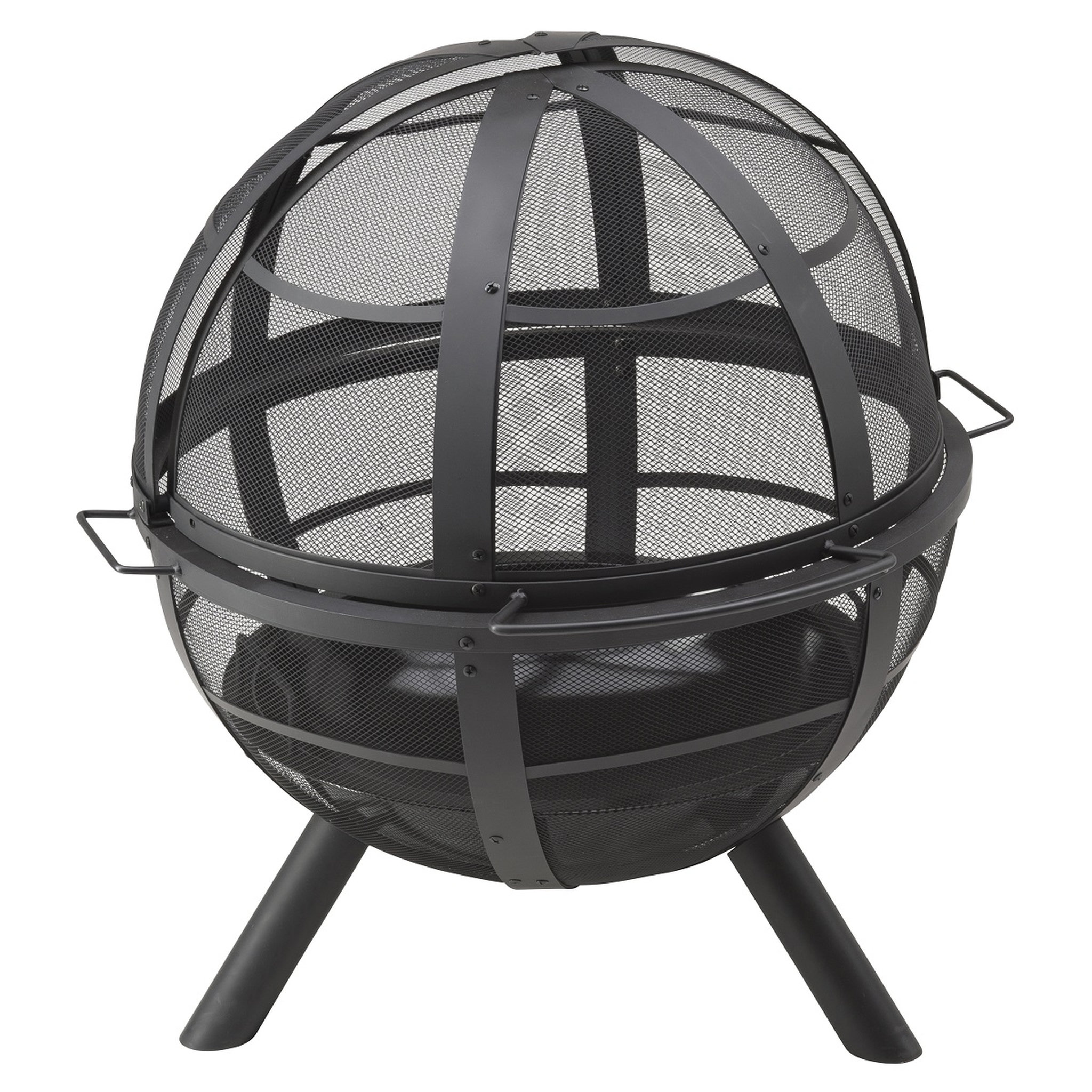 LANDMANN Brasero rond acier avec housse de protection 77x77x24 FIRE