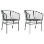 Voir la diapositive 2 : VIDAXL Chaises de jardin lot de 2 Noir Resine tressee