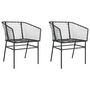 Voir la diapositive 2 : VIDAXL Chaises de jardin lot de 2 Noir Resine tressee