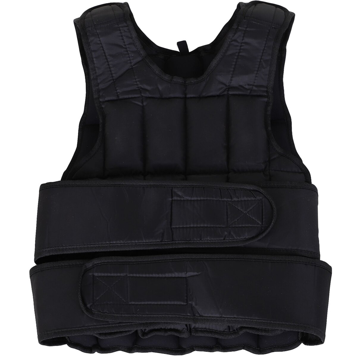 Homcom - Gilet lesté réglable veste lestée 20 Kg max. poids amovibles  entrainement musculation exercice boxe oxford noir