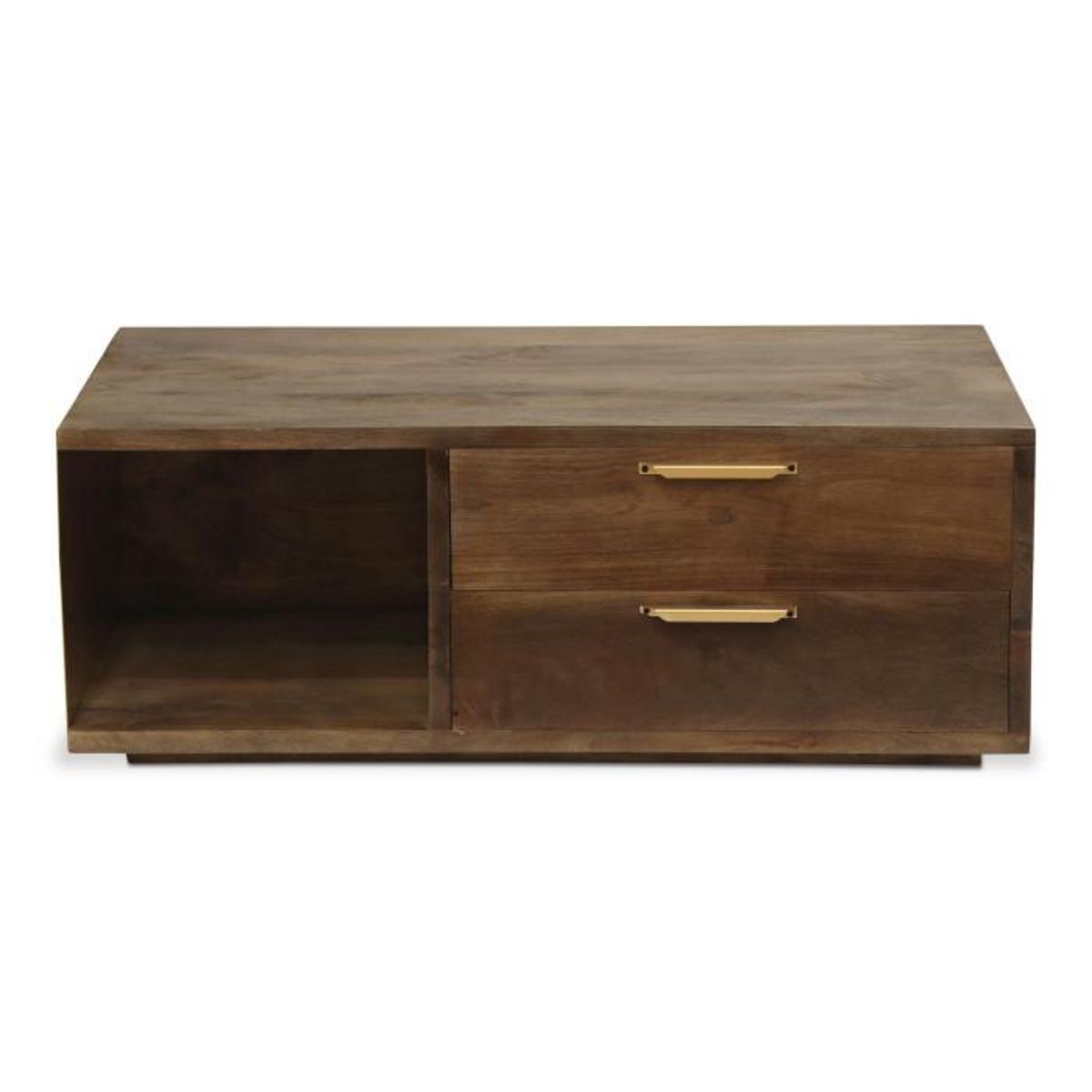 Paris Prix Table Basse Design  Firmin  110m Marron & Or