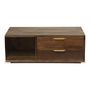 Voir la diapositive 2 : Paris Prix Table Basse Design  Firmin  110m Marron & Or