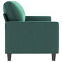 Voir la diapositive 4 : VIDAXL Canape a 3 places Vert fonce 180 cm Velours
