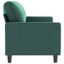 Voir la diapositive 4 : VIDAXL Canape a 3 places Vert fonce 180 cm Velours