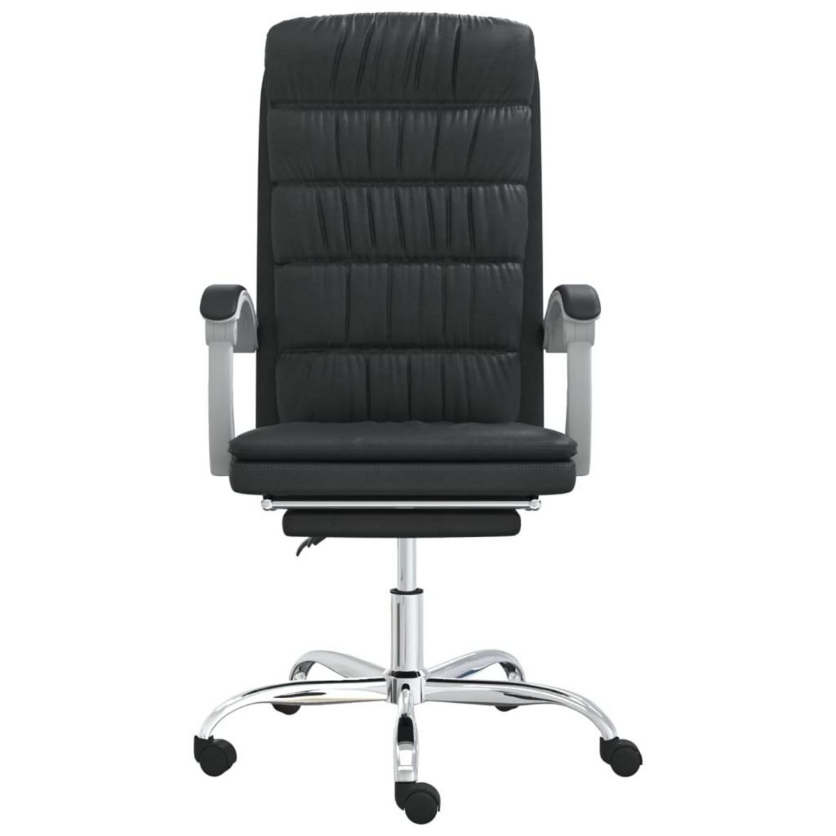 VIDAXL Fauteuil inclinable de bureau Noir Similicuir