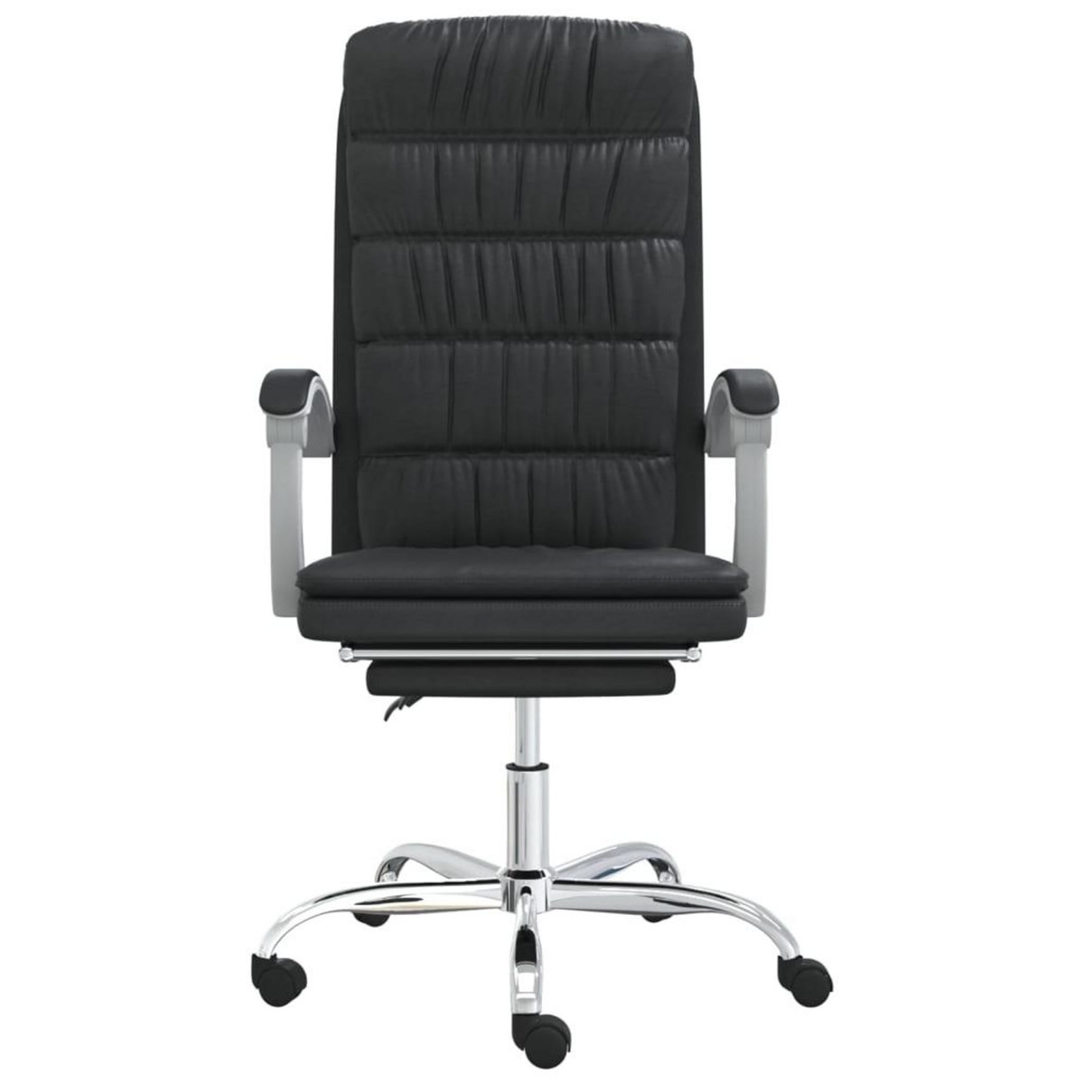 VIDAXL Fauteuil inclinable de bureau Noir Similicuir