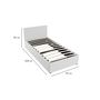 Voir la diapositive 3 : Lit coffre 90x190cm sommier inclus avec tête de lit WILLOW