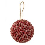 Paris Prix Boule de Noël Déco  Baies  17cm Rouge