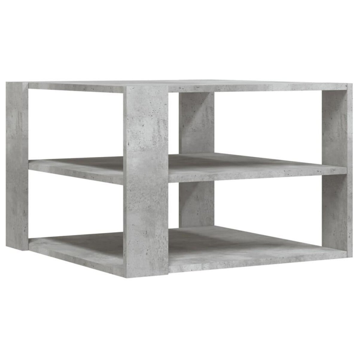 VIDAXL Table basse gris beton 59,5x59,5x40 cm bois d'ingenierie
