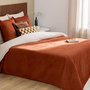Voir la diapositive 5 : ATMOSPHERA Dessus de Lit & 2 Taies  Lilou  240x260cm Terracotta