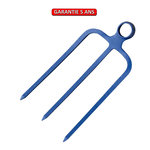 OUTILS PERRIN Fourche à fumier à douille - manche 135 courbe - 32x24 cm