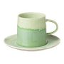 Voir la diapositive 1 : Paris Prix Ensemble Tasse & Sous-Tasse en Porcelaine  Lara  16cm Vert