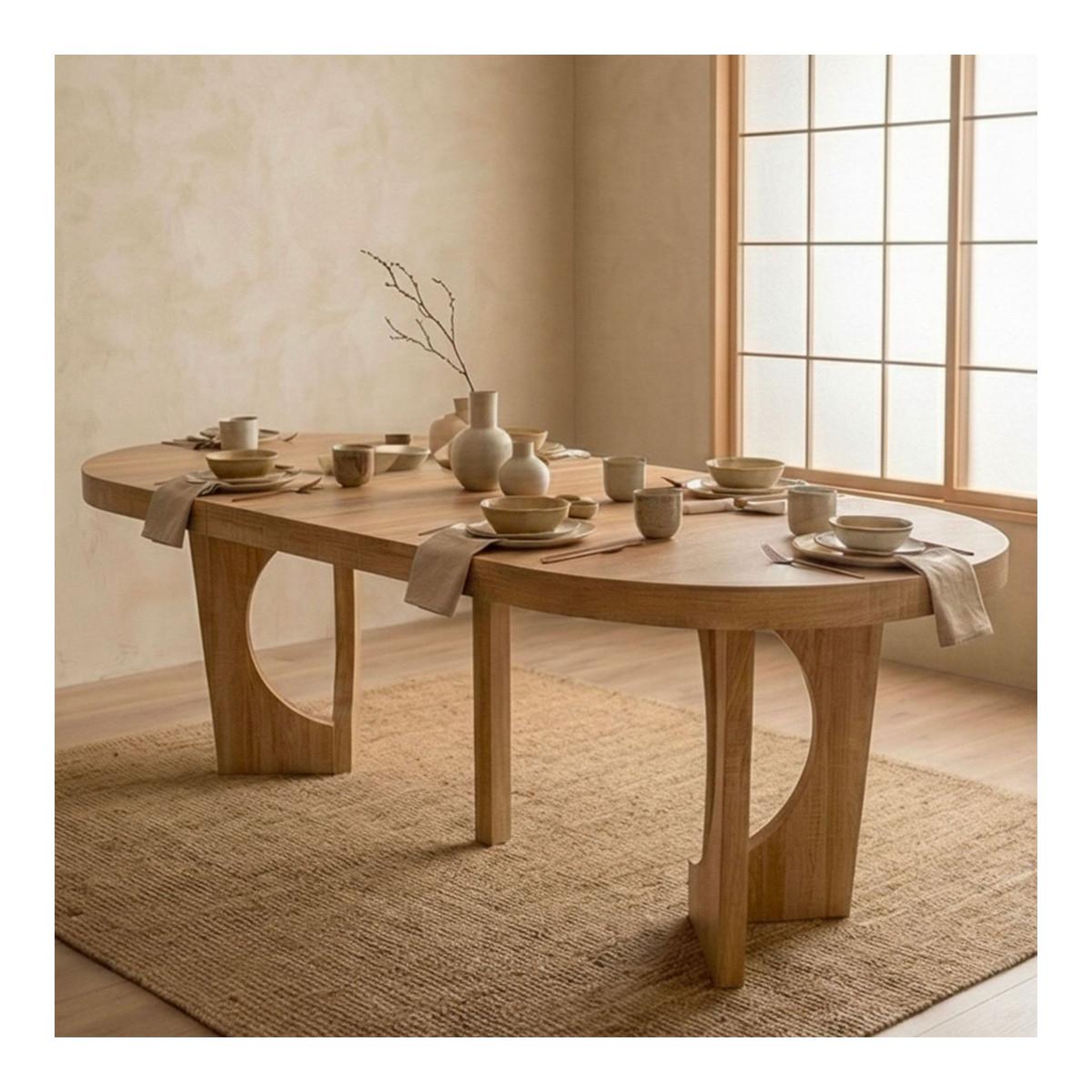 Voir la diapositive 4 : Paris Prix Table de repas extensible  kapy  110-260cm chêne