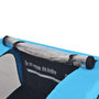 Voir la diapositive 3 : VIDAXL Remorque de vélo gris et bleu 30 kg