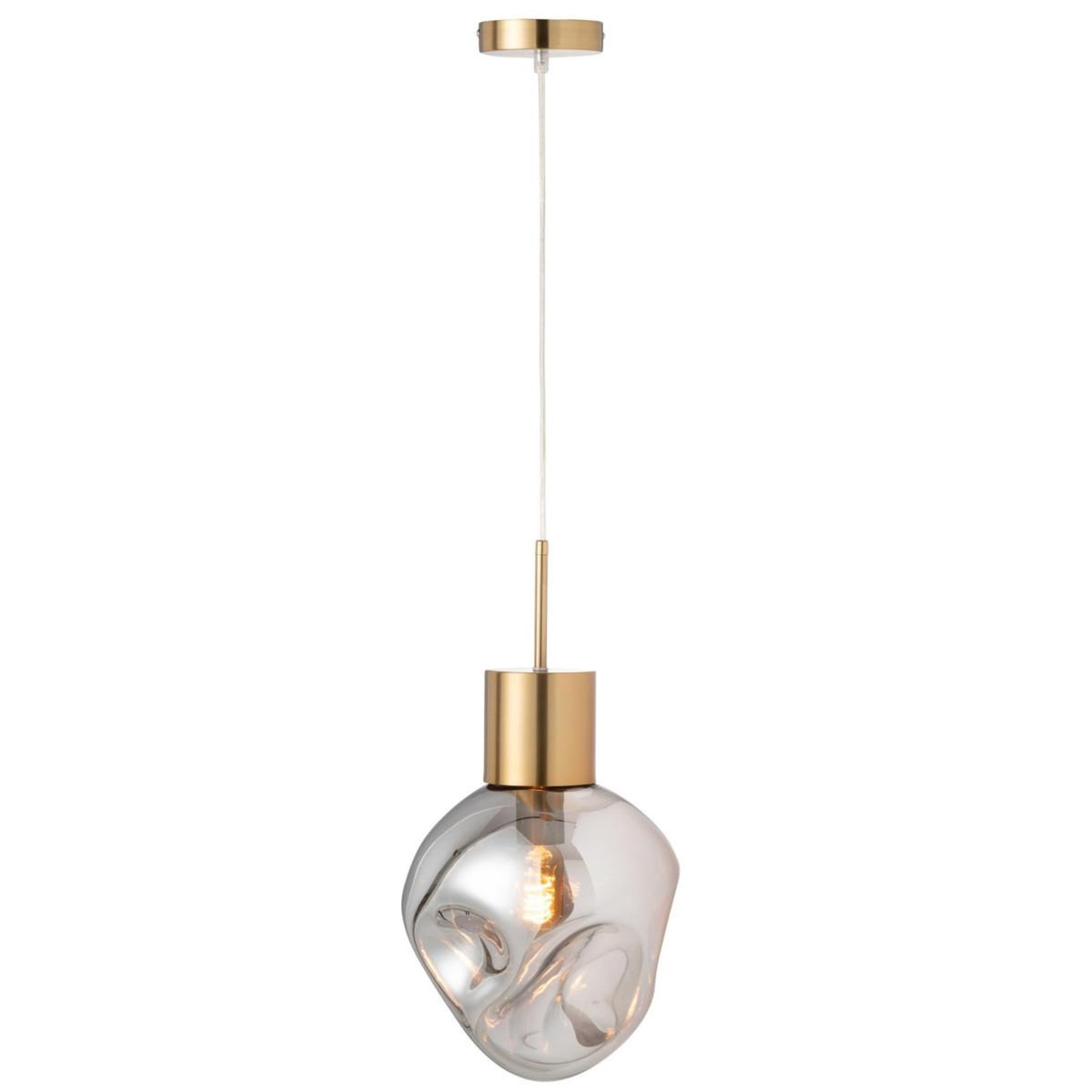 Voir la diapositive 2 : J-LINE Lampe suspension design  kerri  160cm gris