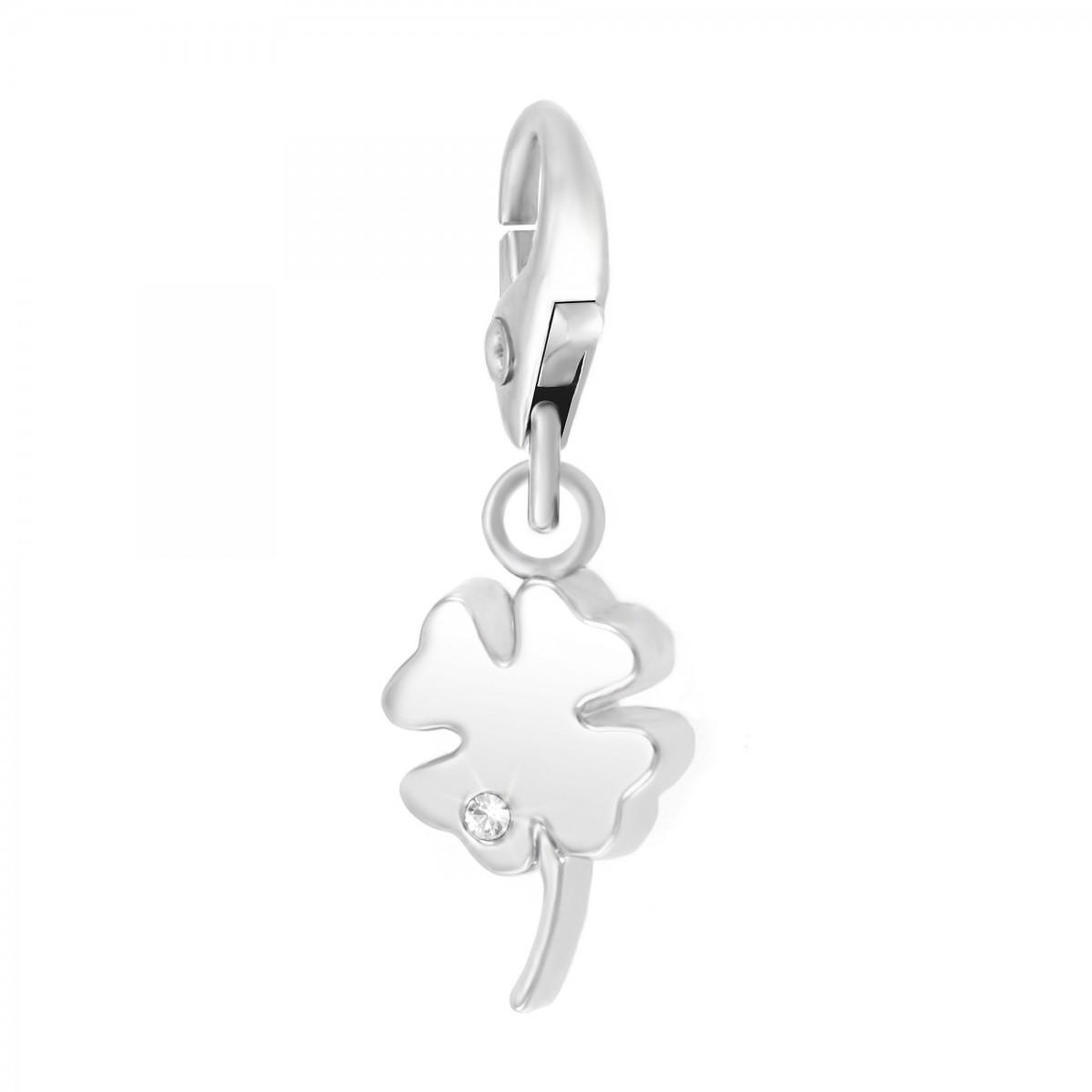 SC CRYSTAL Charm trèfle SC Crystal orné de Cristaux scintillants