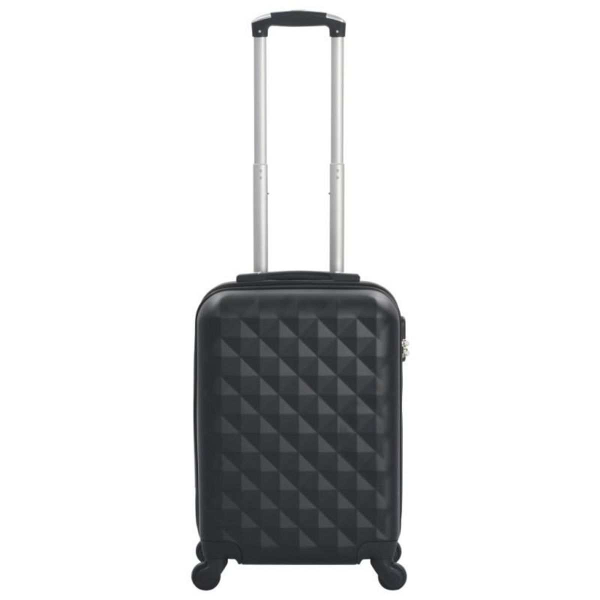 VIDAXL Valise rigide Noir ABS