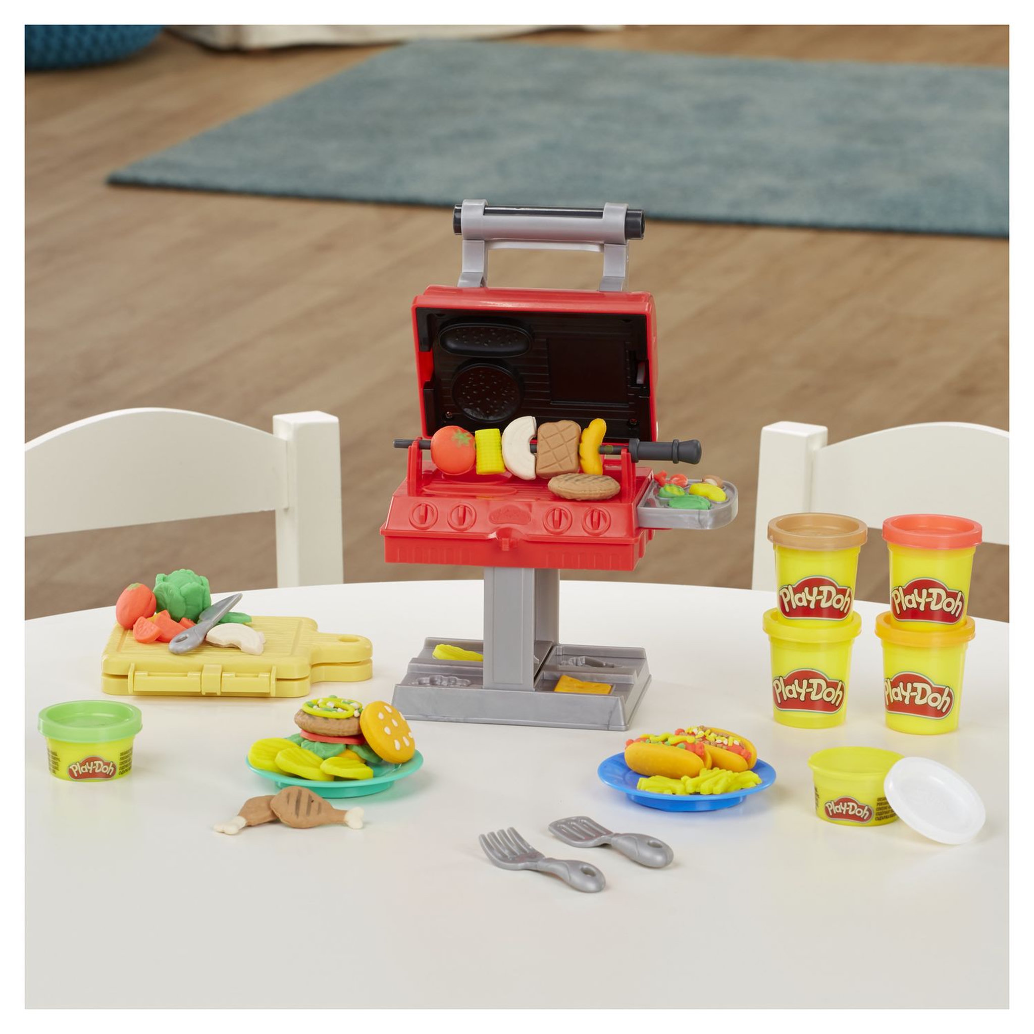 Voir la diapositive 7 : HASBRO Play-Doh Kitchen créations Le roi du grill 