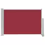 VIDAXL Auvent lateral retractable de patio 60x300 cm Rouge
