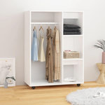 VIDAXL Garde-robe Blanc 80x40x110 cm Bois d'ingenierie