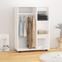 Voir la diapositive 1 : VIDAXL Garde-robe Blanc 80x40x110 cm Bois d'ingenierie