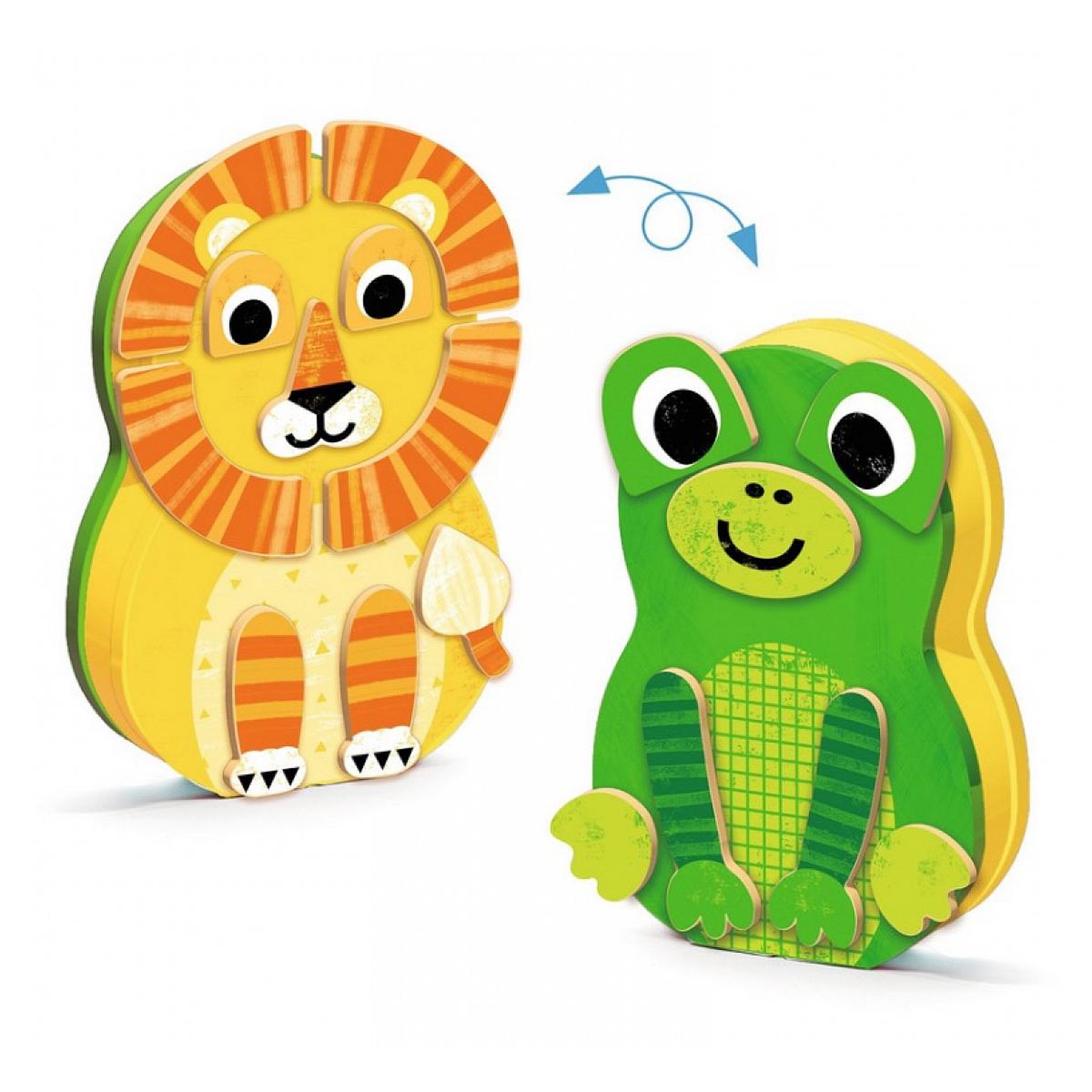 Voir la diapositive 2 : Djeco Inzebox Animals boite magnetique