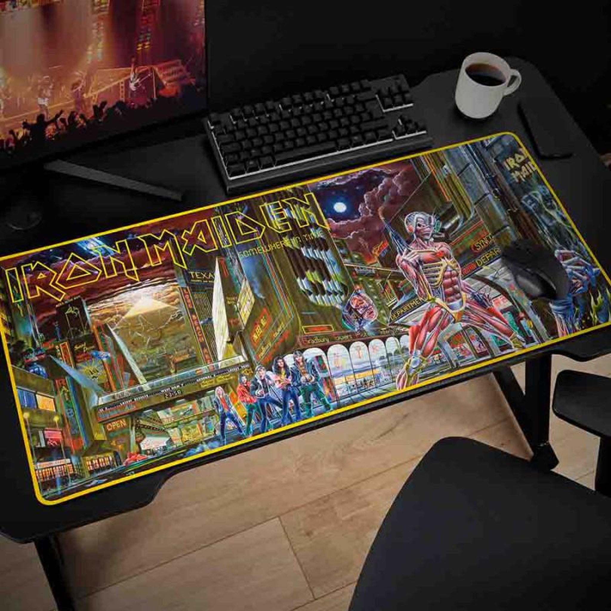 Voir la diapositive 2 : Subsonic Tapis de souris xxl iron maiden - somewhere in time