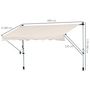 Voir la diapositive 3 : OUTSUNNY Store banne manuel rétractable 4L x 1,2l m inclinaison et hauteur réglable installation rapide métal alu polyester anti-UV crème
