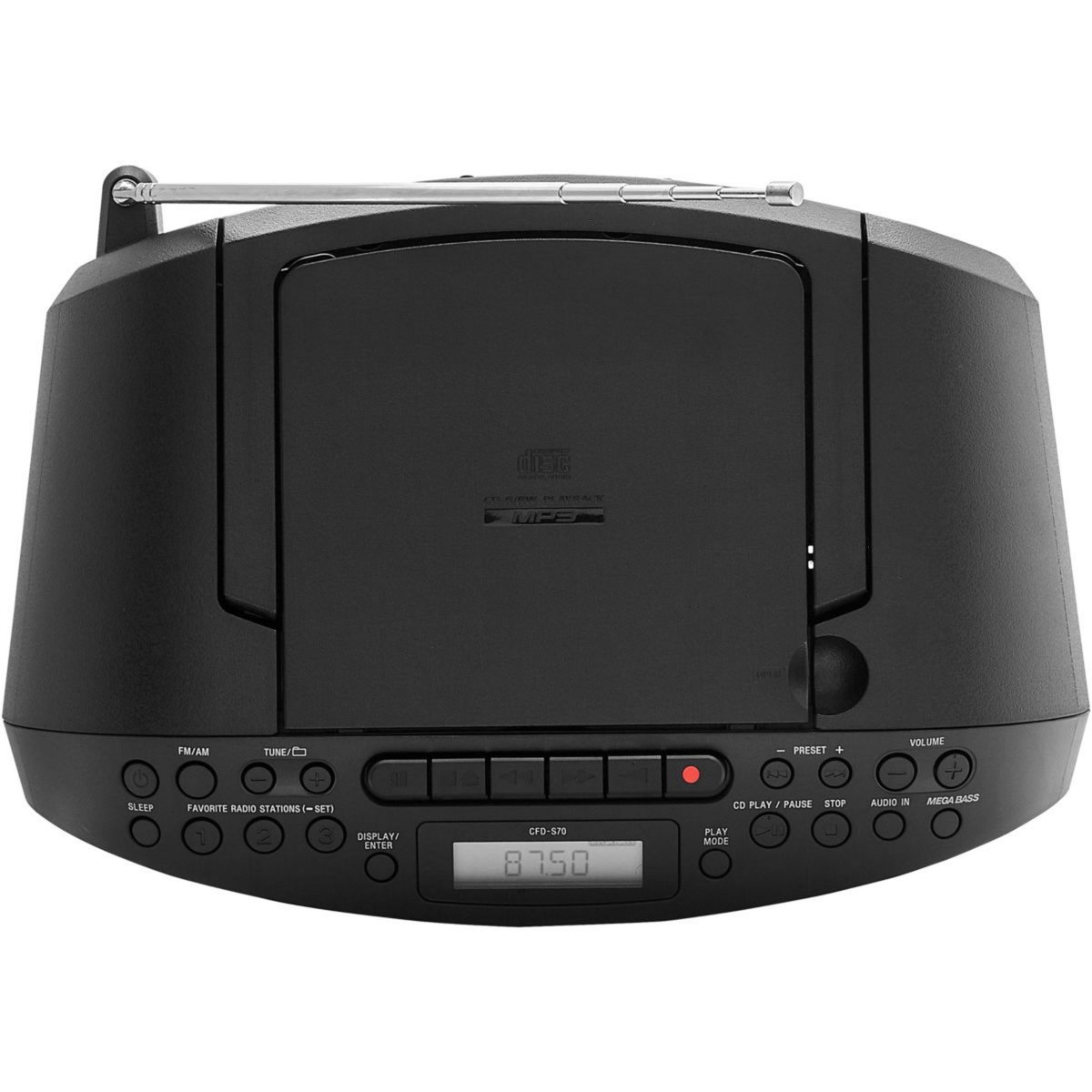 SONY Radio CD CFD-S70 K7+CD