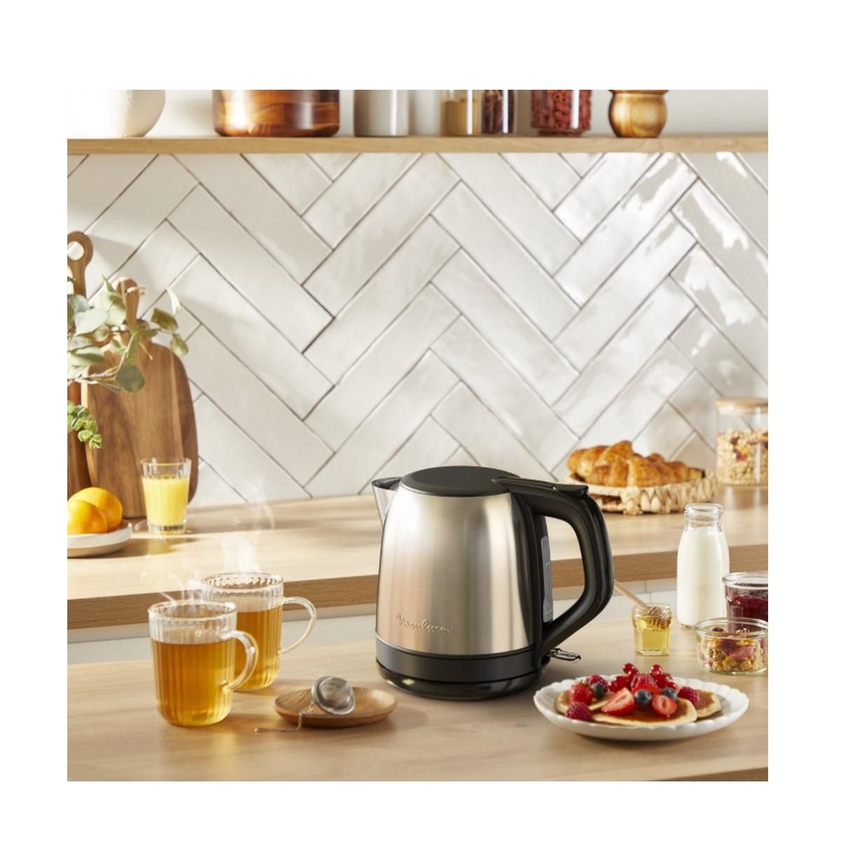 MOULINEX Bouilloire sans fil 1l 2400w  mini inox - BY5S2DE0