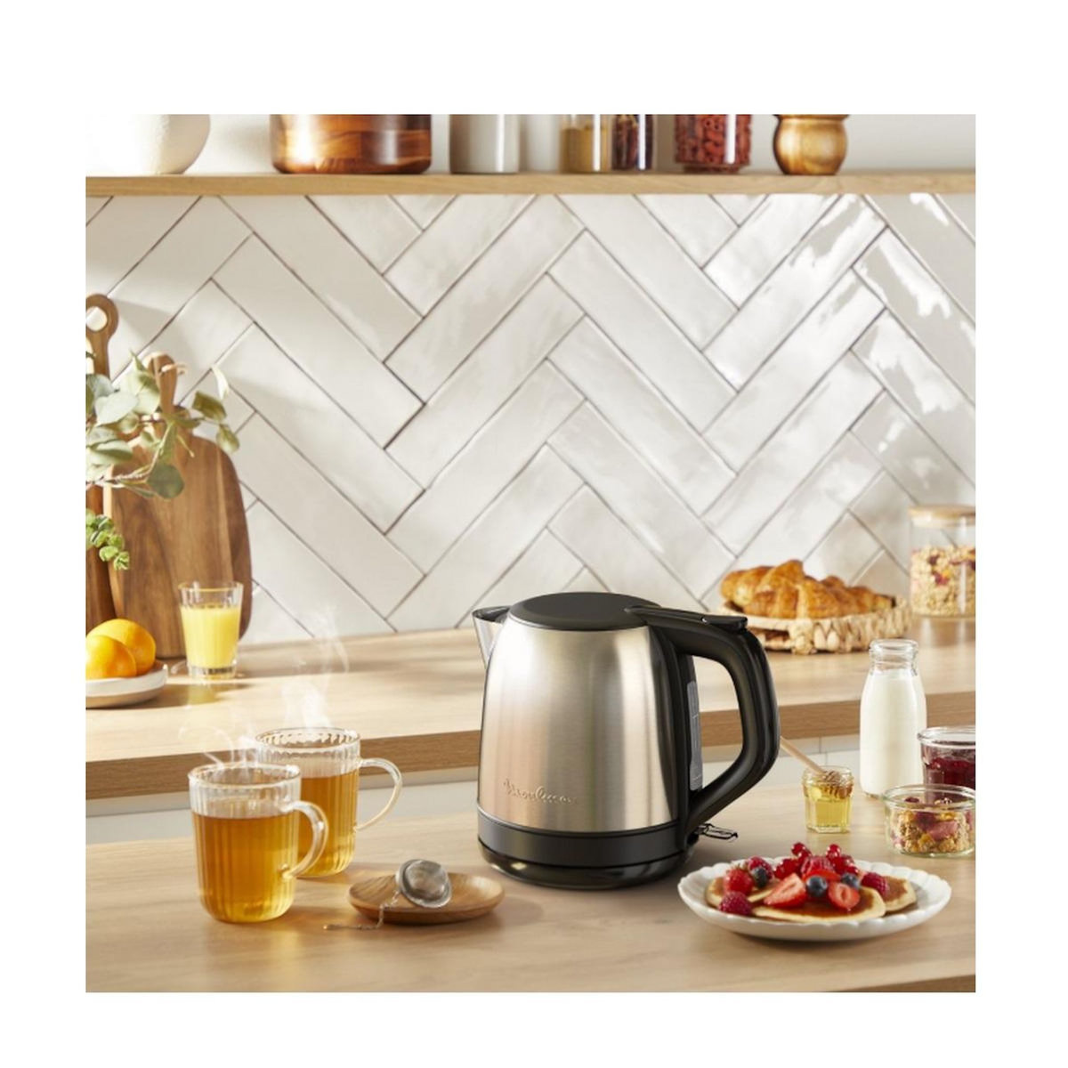 MOULINEX Bouilloire sans fil 1l 2400w  mini inox - BY5S2DE0