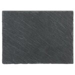 SECRET DE GOURMET Lot de 6 Assiettes Plates  Ardoise  32cm Gris