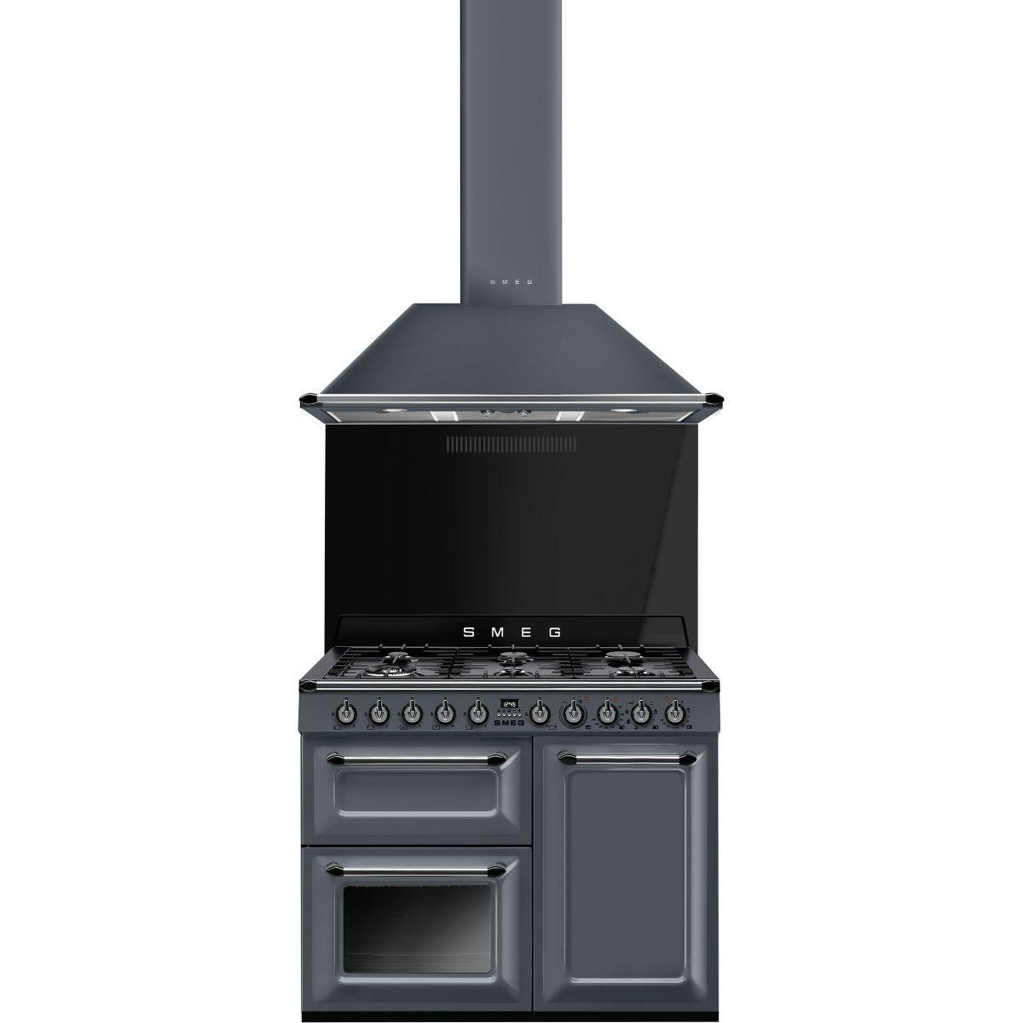 Voir la diapositive 3 : SMEG Hotte décorative murale KT100GRE