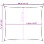 Voir la diapositive 6 : VIDAXL Voile d'ombrage 160 g/m^2 Terre cuite 2,5x3 m PEHD