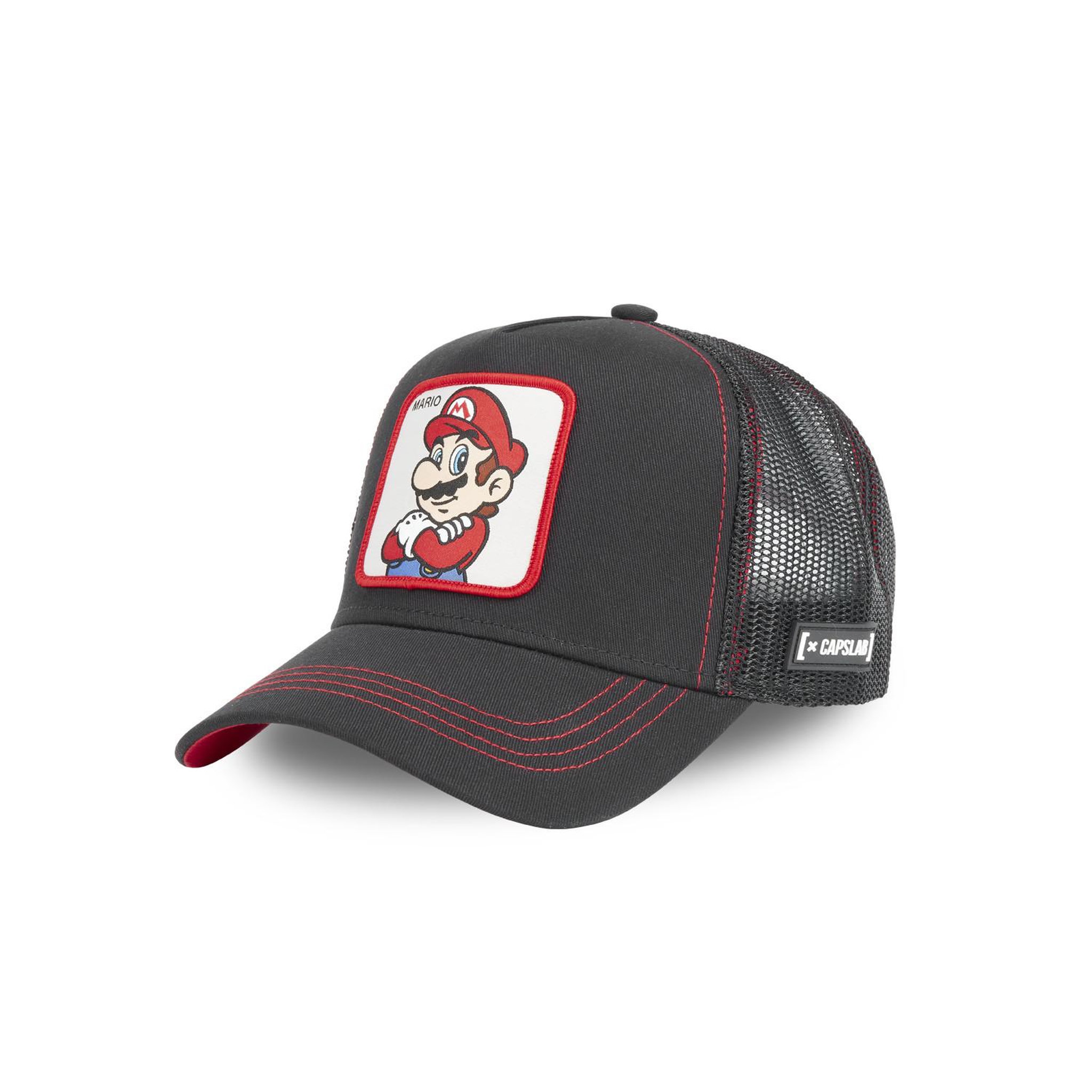 Voir la diapositive 1 : CAPSLAB Casquette trucker avec filet super mario bros mario2