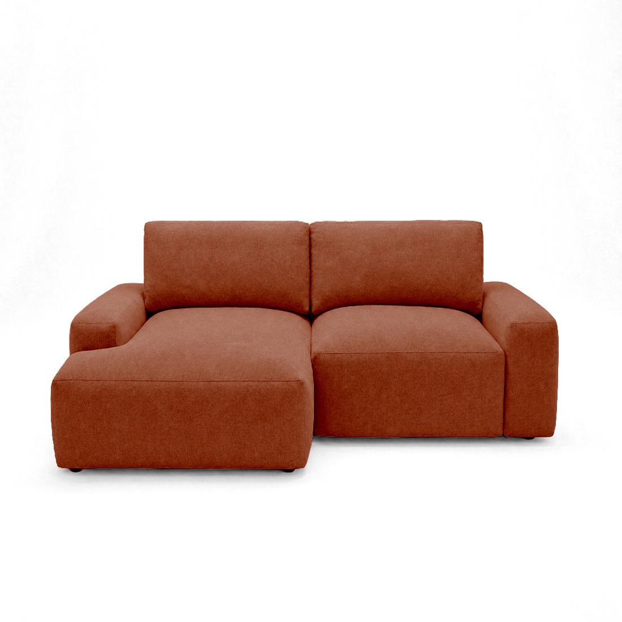 Voir la diapositive 1 : BEST MOBILIER Tama - canapé d'angle gauche 4 places convertible avec coffre en tissu