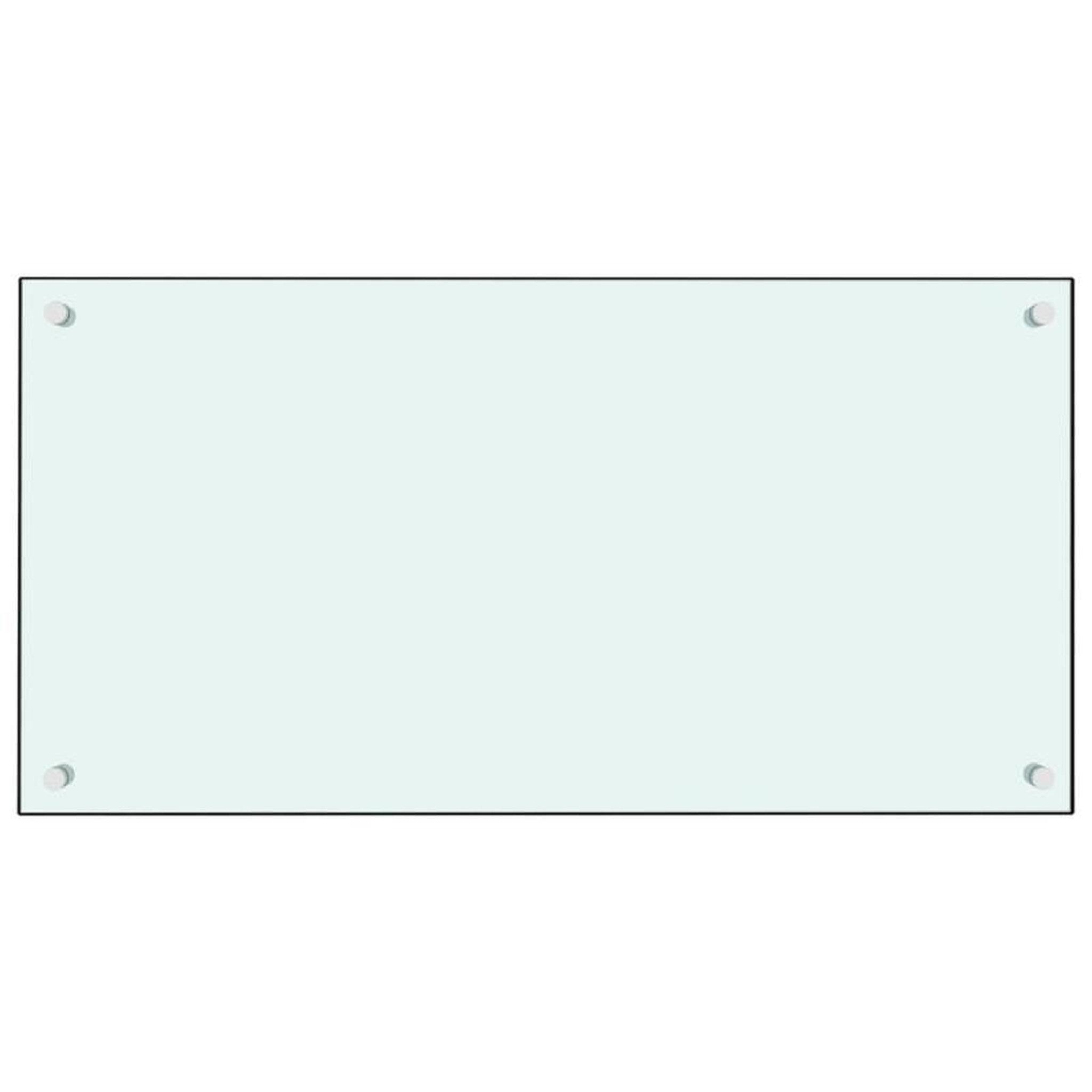 Voir la diapositive 3 : VIDAXL Dosserets de cuisine 2 pcs blanc 80x60 cm verre trempé