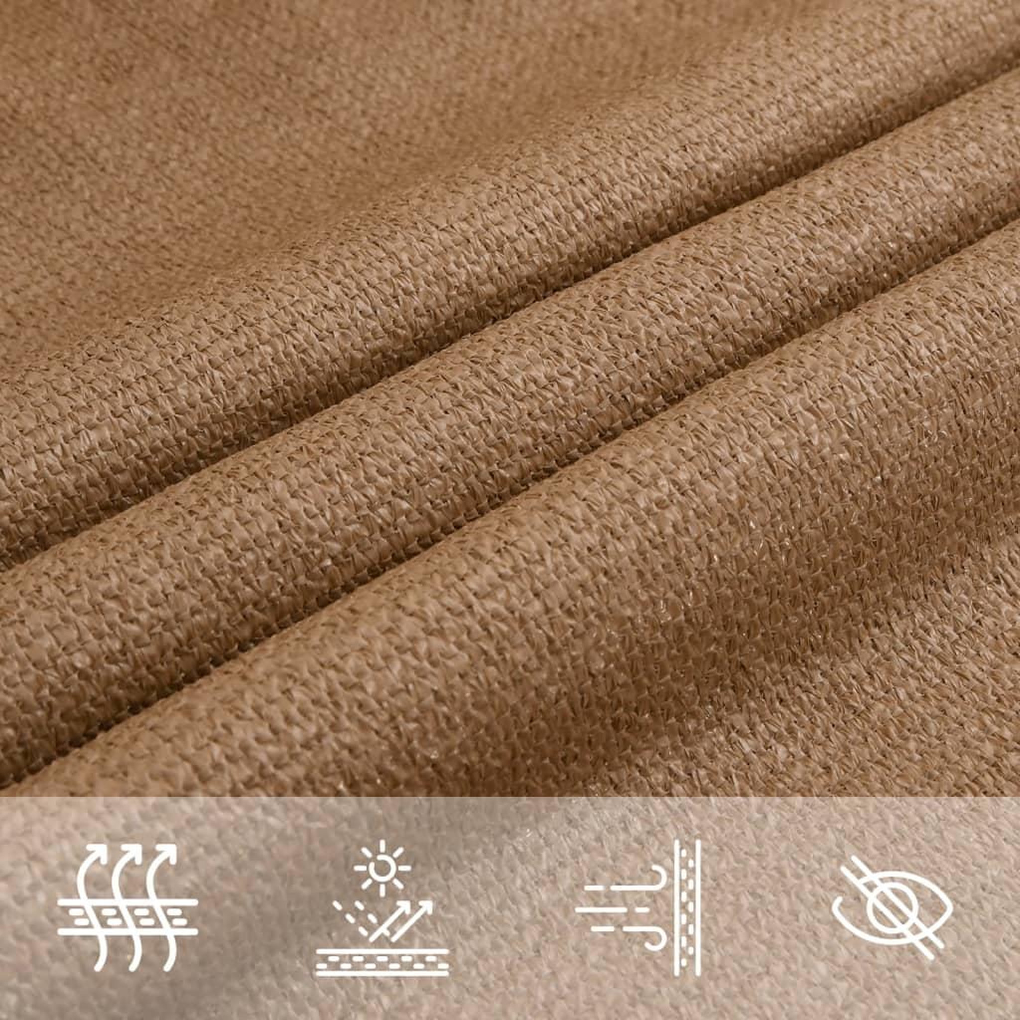 Voir la diapositive 5 : VIDAXL Voile d'ombrage 160 g/m^2 Taupe 4x4x5,8 m PEHD