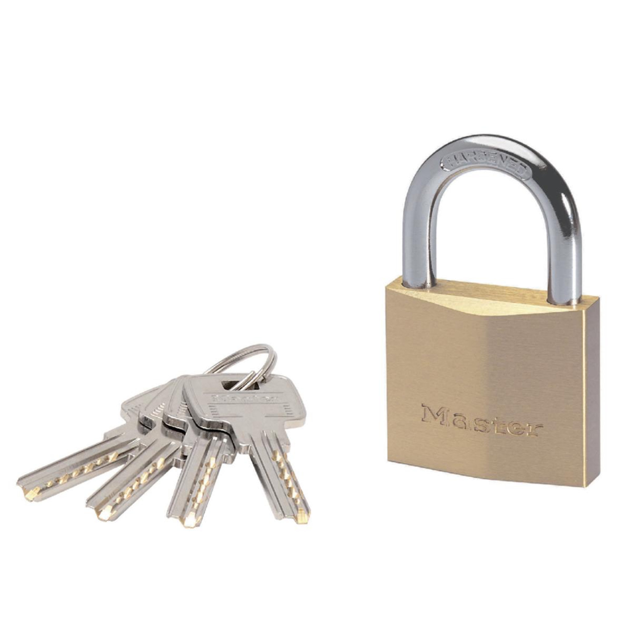 Master lock 2950eurd cadenas à clé extra fin en laiton, doré, 8,1 x 5 x 1,7 cm