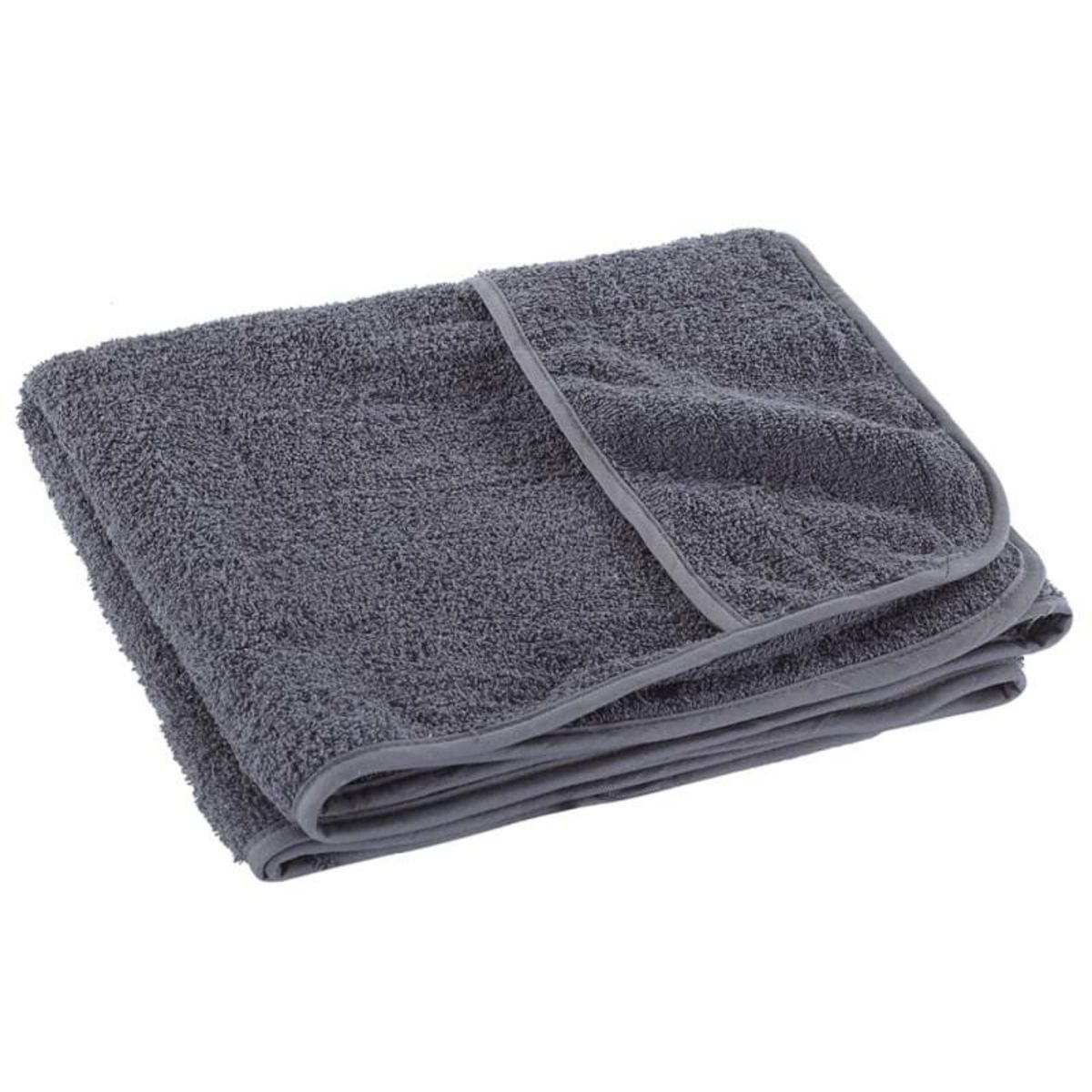 VIDAXL Serviettes de plage 2 pcs anthracite 75x200 cm tissu 400 GSM