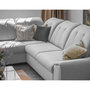 Voir la diapositive 4 : BEST MOBILIER Paul - canapé d'angle gauche - 5 places - convertible avec coffre et têtières - en tissu