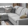 Voir la diapositive 4 : BEST MOBILIER Paul - canapé d'angle gauche - 5 places - convertible avec coffre et têtières - en tissu