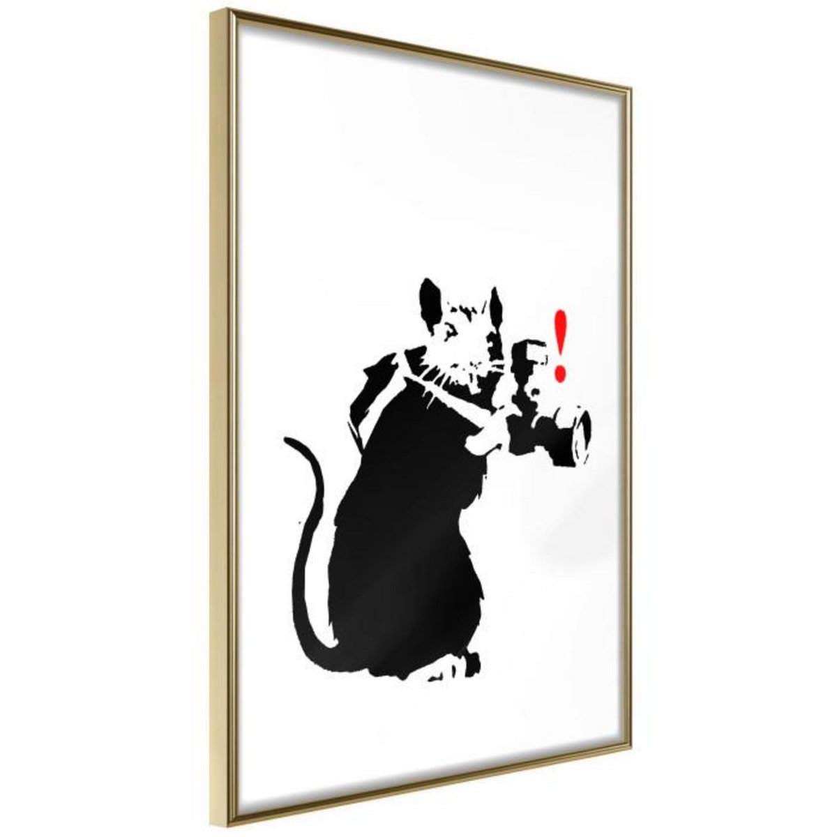 Paris Prix Affiche Murale Encadrée  Banksy Rat Photographer