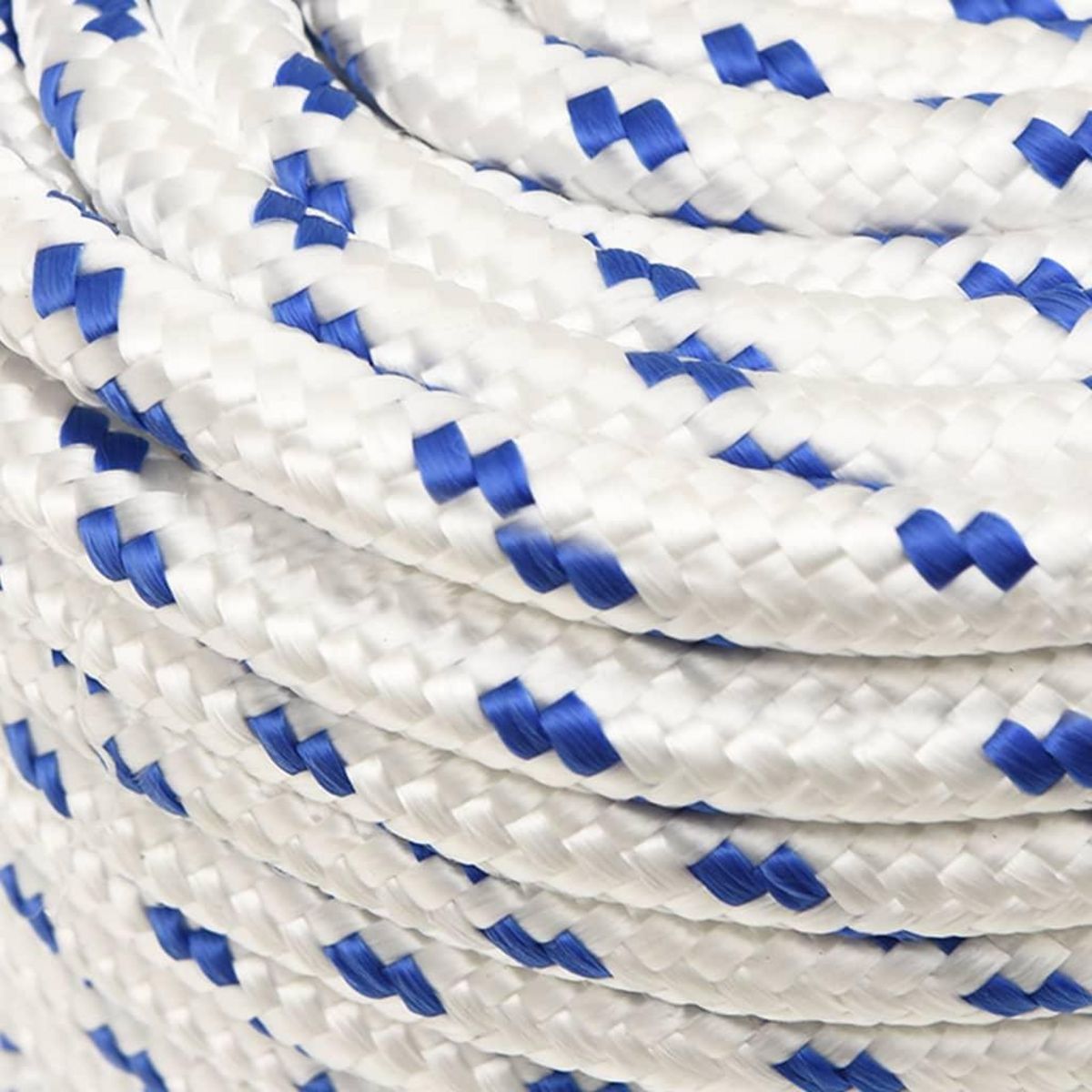 VIDAXL Corde de bateau Blanc 12 mm 100 m Polypropylene