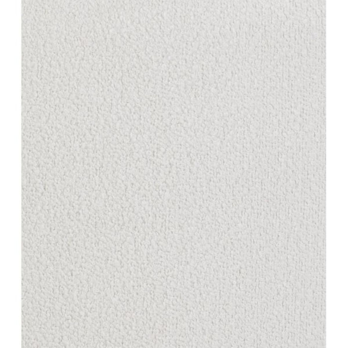 Paris Prix Fauteuil Lounge en Tissu Bouclette  Delmer  83cm Blanc