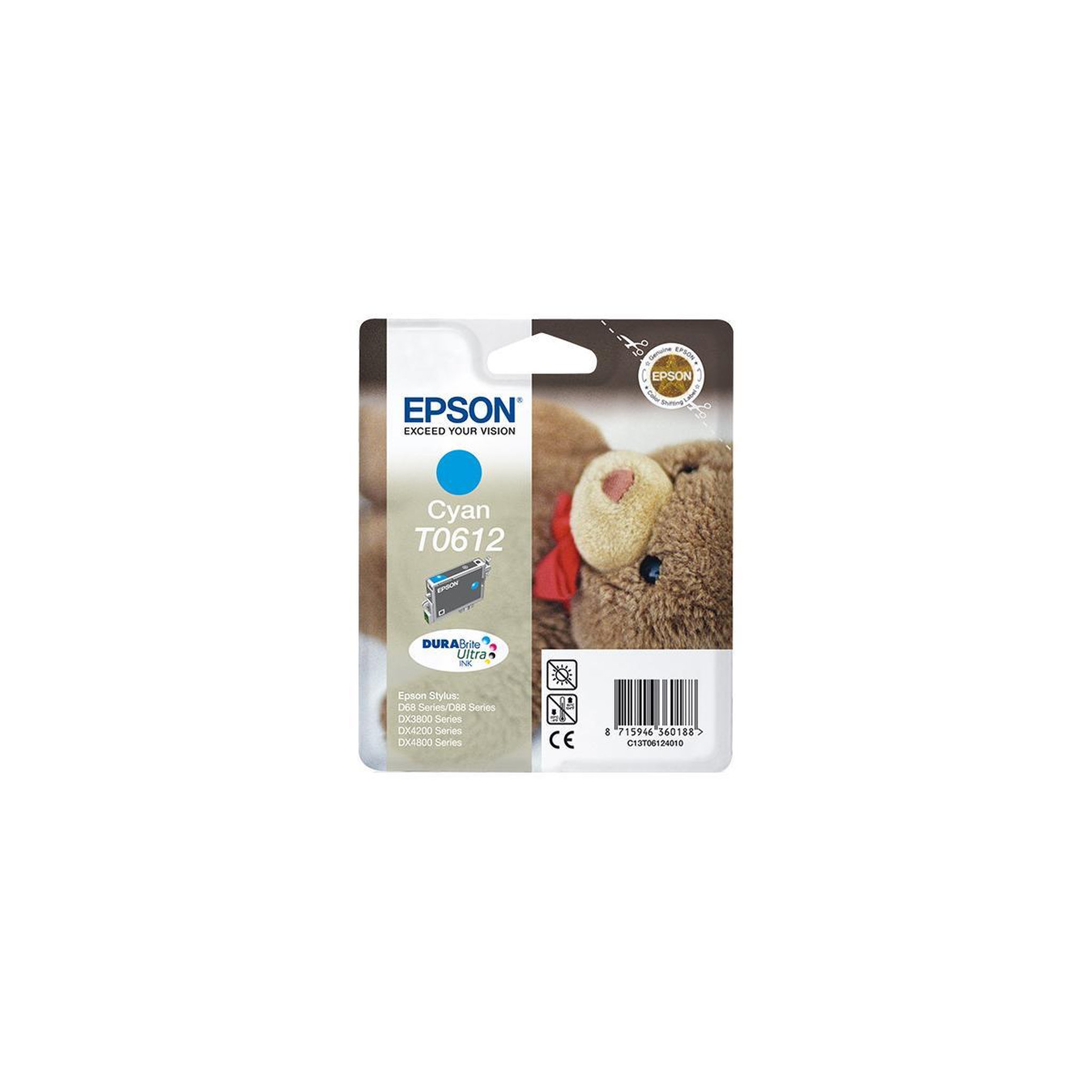 Epson Epson teddybear t0612 cartouche d'encre 1 pièce(s) original cyan