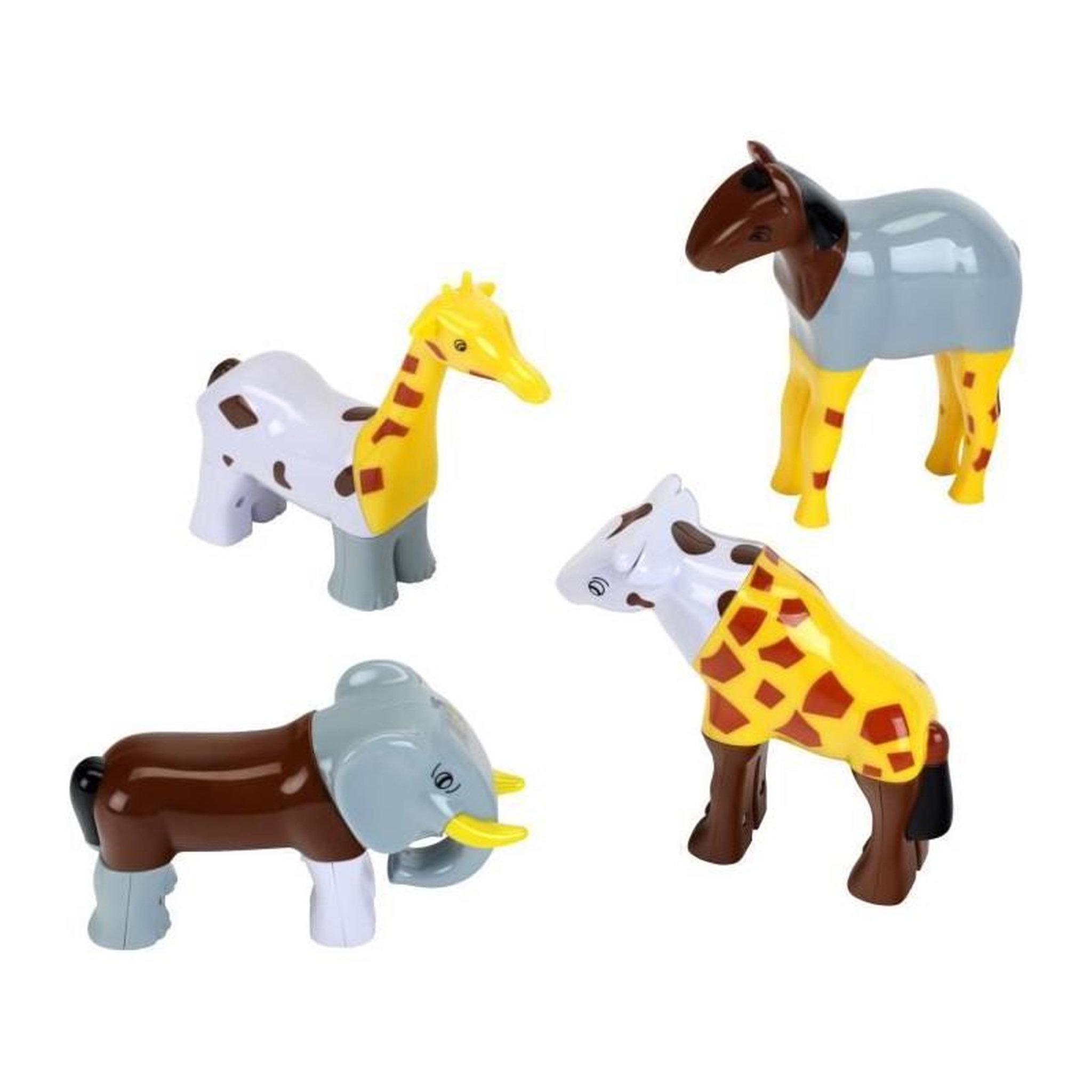 Voir la diapositive 4 : Klein Animaux magnétiques puzzle 16 pièces – Funny Puzzle 4 animaux – Dès 12 mois – Klein